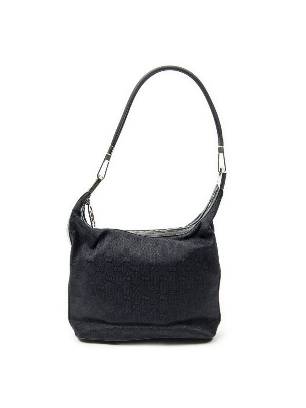Gucci Zip Hobo Black GG Canvas